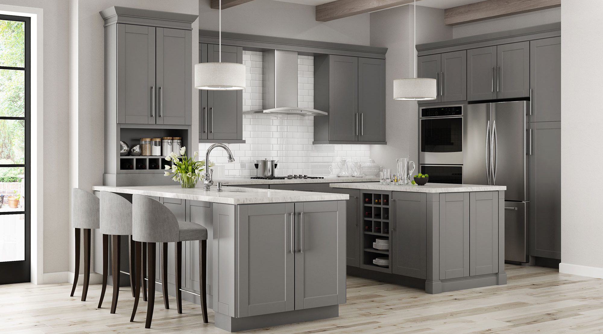 Continental Cabinets Andover Pewter